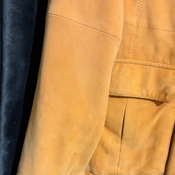 Marina Rinaldi Orange Leather Jacket - Picture 6 of 10